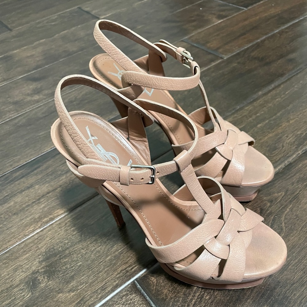 YSL Tribute platform heels